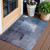 3' X 5' Navy Blue And Sky Blue Abstract Washable Indoor Outdoor Area Rug Transitional Style - Navy Blue, Sky Blue Color