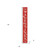 72" Red And White Solid Wood Happy Valentine's Day Valentine's Day Porch Sign