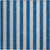 2' X 3' Blue and Ivory Striped Washable Non Skid Indoor Outdoor Area Rug