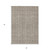 5' X 8' Brown And Beige Geometric Washable Indoor Outdoor Area Rug - 608219270124