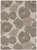 6' X 9' Taupe And Ivory Floral Indoor Outdoor Area Rug