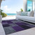 3' X 5' Eggplant Purple And Lilac Patchwork Washable Indoor Outdoor Area Rug