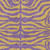 5' X 8' Purple And Copper Animal Print Washable Indoor Outdoor Area Rug