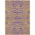 5' X 8' Purple And Copper Animal Print Washable Indoor Outdoor Area Rug