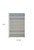 4' X 6' Blue and Cream Striped Distressed Indoor Outdoor Area Rug