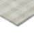 3' X 5' Ivory And Beige Plaid Washable Indoor Outdoor Area Rug
