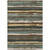 5' X 8' Brown Beige And Green Striped Washable Indoor Outdoor Area Rug