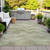 3' X 5' Sage And Ivory Abstract Washable Indoor Outdoor Area Rug