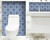 8" X 8" Wedgwood Blue And White  Peel And Stick Removable Tiles