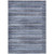 5' X 8' Blue And Charcoal Striped Washable Indoor Outdoor Area Rug - Blue, Charcoal