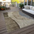 5' X 8' Brown Taupe And Beige Abstract Washable Indoor Outdoor Area Rug Transitional Style - Brown, Taupe, Beige Color