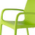 Set of Two Green Heavy Duty Plastic Outdoor Stacking Dining Chairs
