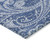 3' X 5' Navy Blue And Denim Blue Paisley Washable Indoor Outdoor Area Rug
