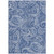 3' X 5' Navy Blue And Denim Blue Paisley Washable Indoor Outdoor Area Rug