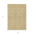 5' X 8' Gold And Ivory Geometric Washable Indoor Outdoor Area Rug - 608219275761