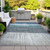 3' X 5' Blue And Gray Abstract Washable Indoor Outdoor Area Rug - Blue, Gray