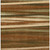 5' X 8' Brown Copper And Beige Striped Washable Indoor Outdoor Area Rug