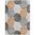 5' X 8' Copper Ivory And Gray Geometric Washable Indoor Outdoor Area Rug