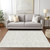 5' X 8' Ivory And Taupe Geometric Washable Indoor Outdoor Area Rug