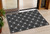 3' X 5' Black Gray And Ivory Geometric Washable Indoor Outdoor Area Rug - Black, Gray, Ivory