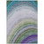 3' X 5' Teal Blue Artichoke Green And Green Abstract Washable Indoor Outdoor Area Rug