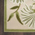 6' X 9' Ivory And Green Floral Indoor Outdoor Area Rug