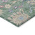 5' X 8' Sage Ivory And Pink Floral Washable Indoor Outdoor Area Rug