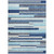 5' X 8' Blue Gray And Ivory Striped Washable Indoor Outdoor Area Rug - 880016388534