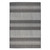 8' Runner Blue and Gray Striped Stain Resistant Indoor Outdoor Runner Rug