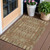 3' X 5' Orange Taupe And Beige Moroccan Washable Indoor Outdoor Area Rug