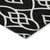 5' X 8' Black And Ivory Trellis Washable Indoor Outdoor Area Rug