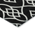 5' X 8' Black And Ivory Trellis Washable Indoor Outdoor Area Rug