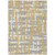 3' X 5' Gold Ivory And Gray Striped Washable Indoor Outdoor Area Rug
