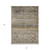 3' X 5' Brown Tan And Black Floral Washable Indoor Outdoor Area Rug
