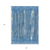 5' X 8' Blue And Ivory Striped Washable Indoor Outdoor Area Rug