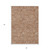 3' X 5' Copper And Beige Floral Washable Indoor Outdoor Area Rug Transitional Style - Copper, Beige Color