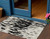 3' X 5' Black And Ivory Abstract Washable Indoor Outdoor Area Rug Transitional Style - Black, Ivory Color