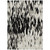 3' X 5' Black And Ivory Abstract Washable Indoor Outdoor Area Rug Transitional Style - Black, Ivory Color