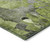 5' X 8' Fern Green and Gray Abstract Washable Indoor Outdoor Area Rug