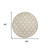 8' Cream Round Geometric Indoor Outdoor Area Rug
