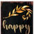 72" Black Gold And Orange Solid Wood Happy Harvest Pumpkin Porch Sign