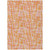 5' X 8' Orange Pink And Beige Abstract Washable Indoor Outdoor Area Rug