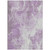 3' X 5' Lavender And Ivory Abstract Washable Indoor Outdoor Area Rug - 880016626544