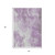 3' X 5' Lavender And Ivory Abstract Washable Indoor Outdoor Area Rug - Lavender, Ivory