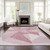 3' X 5' Blush Pink And Ivory Geometric Washable Indoor Outdoor Area Rug
