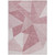 3' X 5' Blush Pink And Ivory Geometric Washable Indoor Outdoor Area Rug