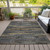 5' X 8' Graphite And Gray Abstract Washable Indoor Outdoor Area Rug