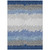 5' X 8' Navy Blue Gray And Silver Striped Washable Indoor Outdoor Area Rug
