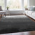 3' X 5' Gray And Silver Ombre Washable Indoor Outdoor Area Rug