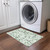 2' X 3' Artichoke Green Floral Washable Non Skid Indoor Outdoor Area Rug